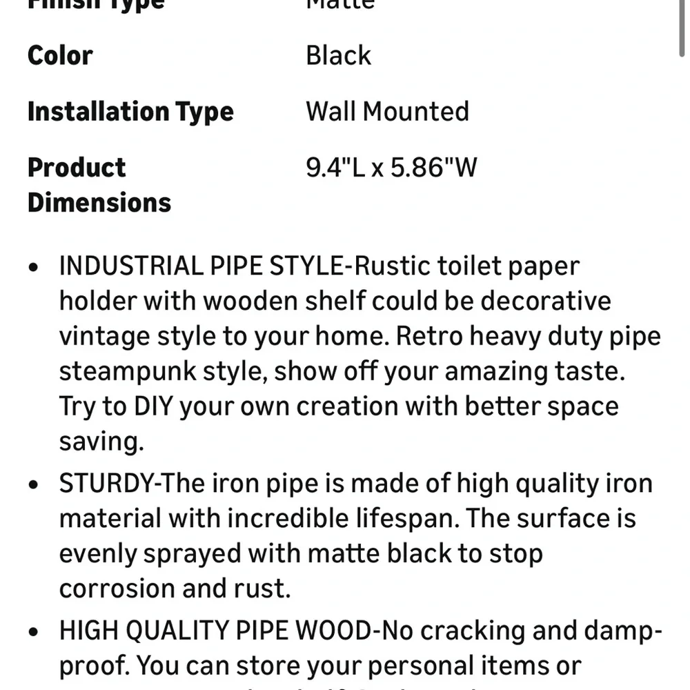 New rustic toilet paper holder!